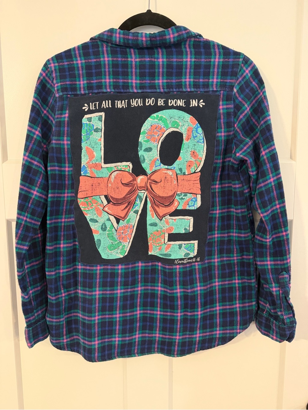 Upcycled LOVE Flannel